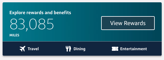 Capital One View Rewards screenshot